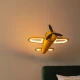 Led Παιδικό Διακοσμητικό Κρεμαστό Φωτιστικό 1x28W 2500K - Yellow FOKKER Lucide