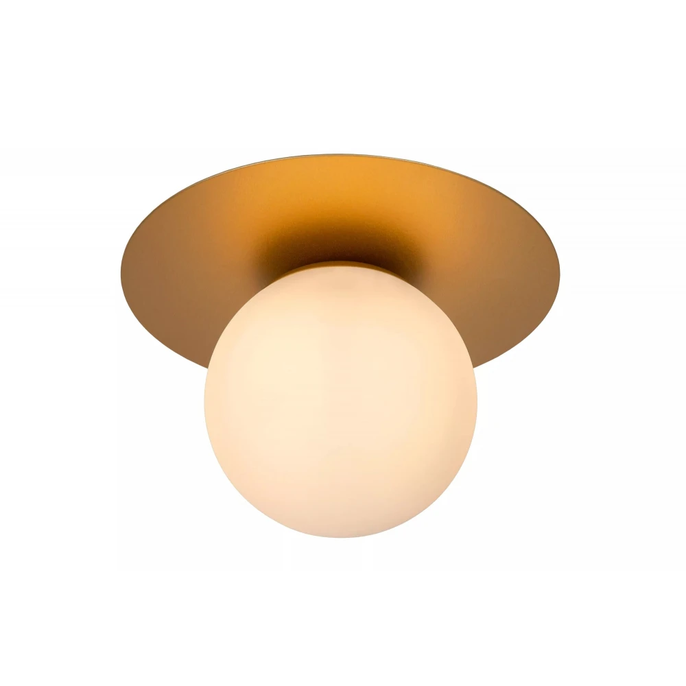 Επιτοίχιο Φωτιστικό Ματ Χρυσό Ø25cm 1xE27 TRICIA Lucide
