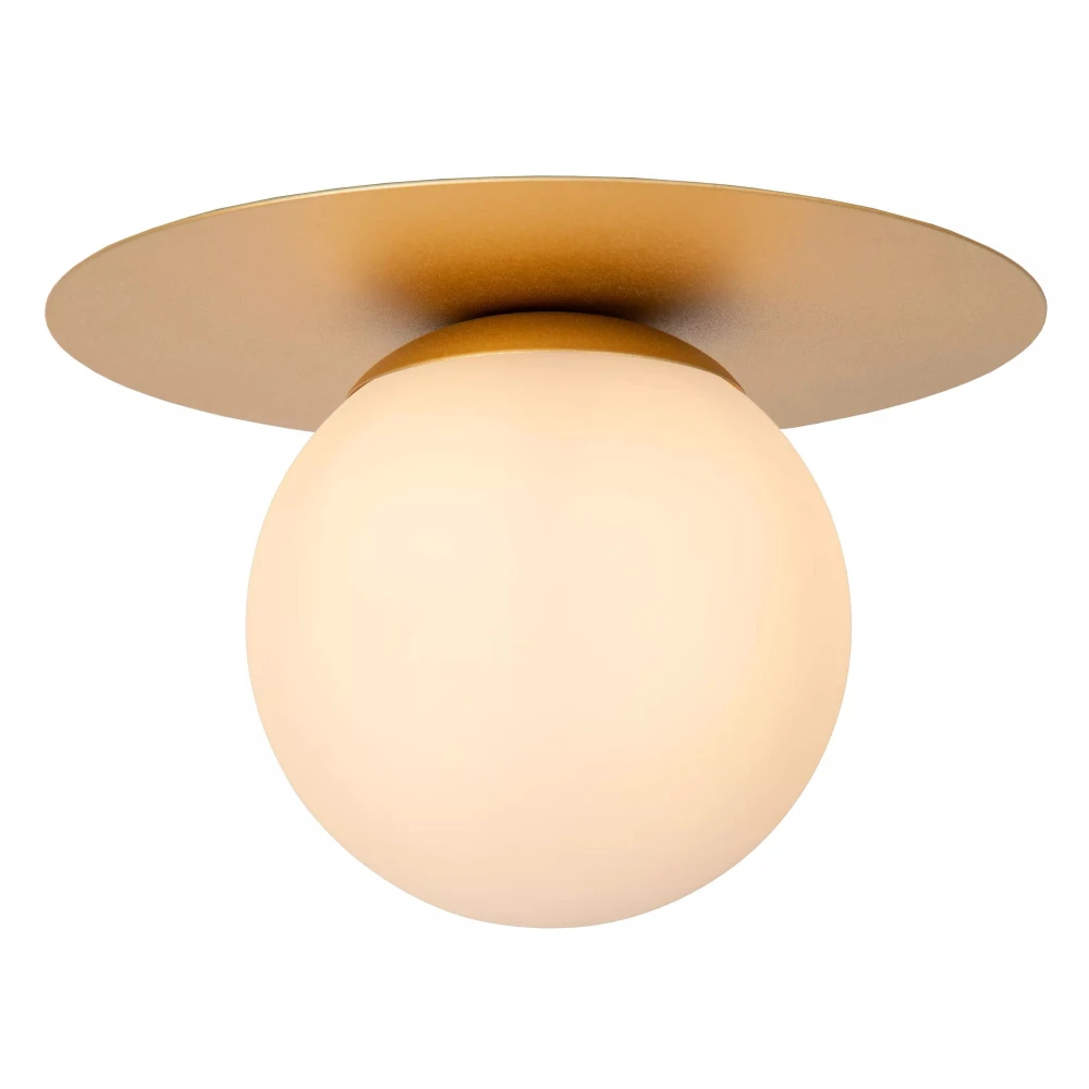 Επιτοίχιο Φωτιστικό Ματ Χρυσό Ø25cm 1xE27 TRICIA Lucide
