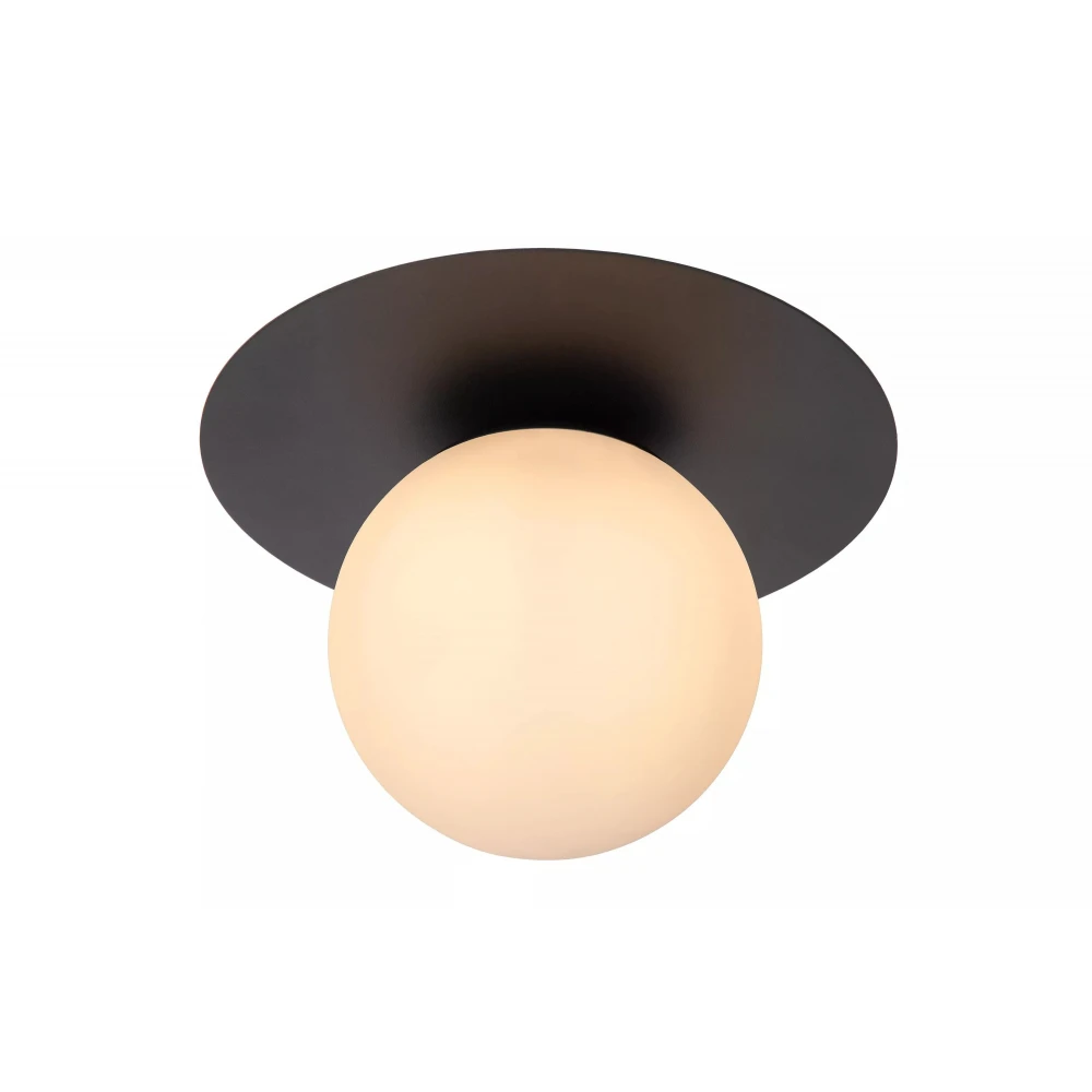 Επιτοίχιο Φωτιστικό Μαύρο Ø25cm 1xE27 TRICIA Lucide