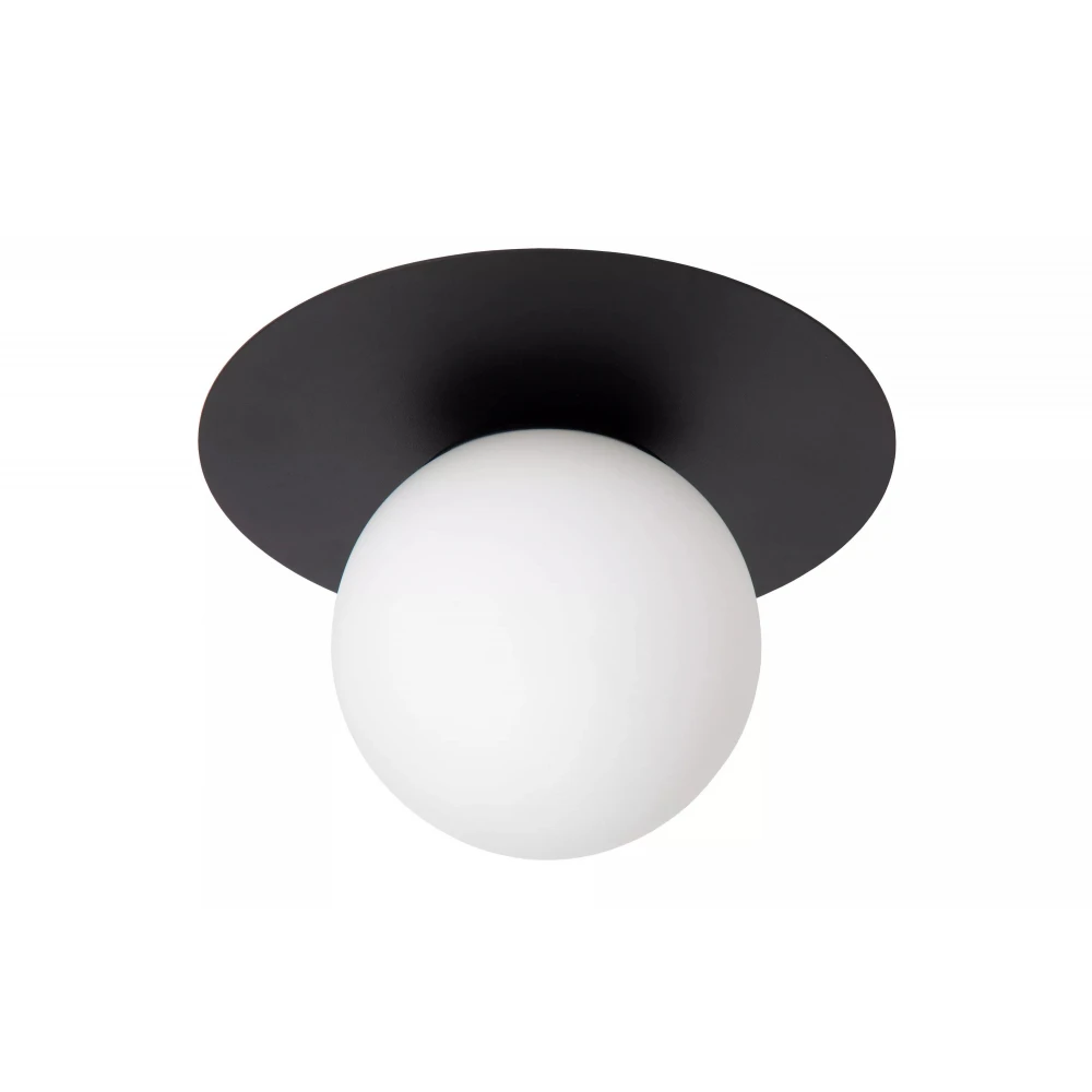 Επιτοίχιο Φωτιστικό Μαύρο Ø25cm 1xE27 TRICIA Lucide