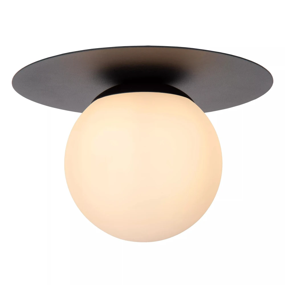 Επιτοίχιο Φωτιστικό Μαύρο Ø25cm 1xE27 TRICIA Lucide