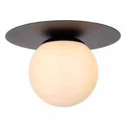 Επιτοίχιο Φωτιστικό Μαύρο Ø25cm 1xE27 TRICIA Lucide