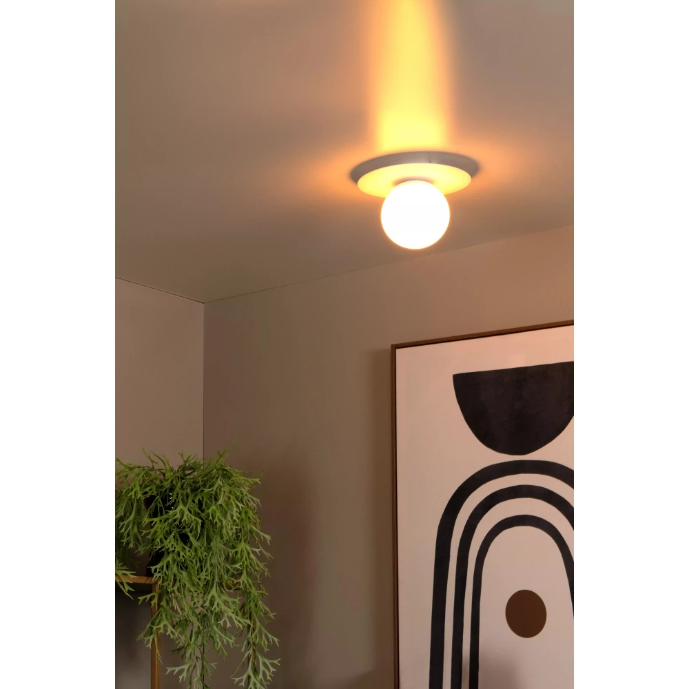 Επιτοίχιο Φωτιστικό Λευκό Ø25cm 1xE27 TRICIA Lucide