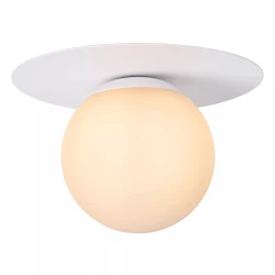 Επιτοίχιο Φωτιστικό Λευκό Ø25cm 1xE27 TRICIA Lucide