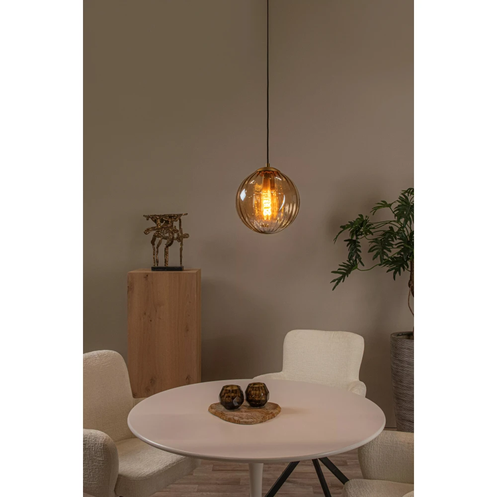 LED Κρεμαστό Φωτιστικό Μονόφωτο Ø25cm 1xE27 Μελί MONSARAZ Lucide