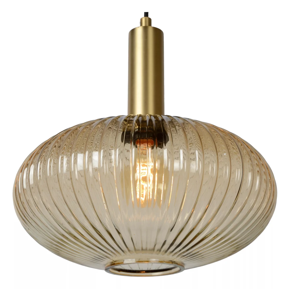 LED Κρεμαστό Φωτιστικό Μονόφωτο Ø30cm 1xE27 Μελί MALOTO Lucide