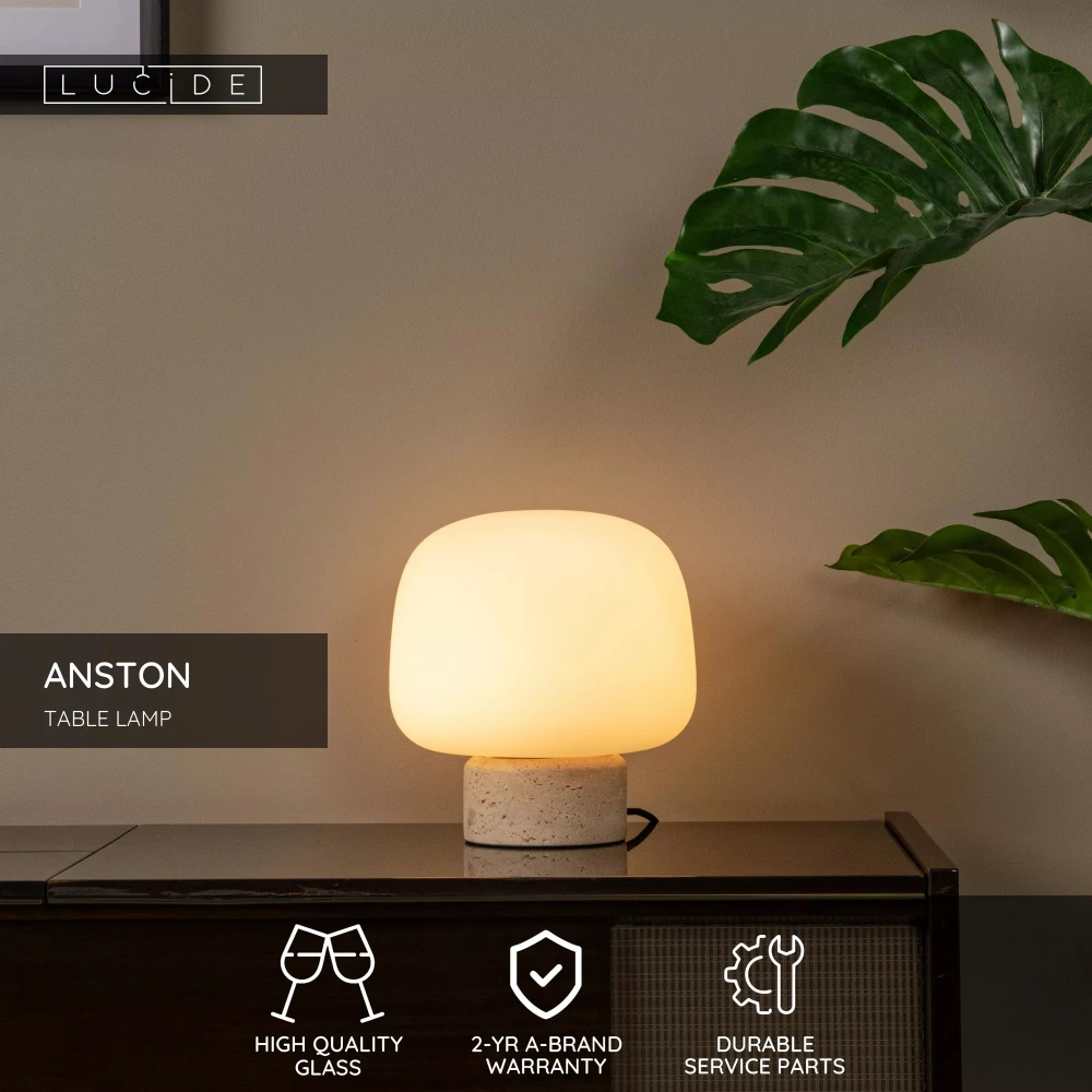 Φωτιστικό Πορτατίφ 1xE14 Οπαλ ANSTON Lucide