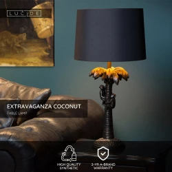 Επιτραπέζιο Φωτιστικό Μαύρο Ø30,5cm 1xE27 EXTRAVAGANZA COCONUT Lucide