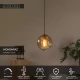 LED Κρεμαστό Φωτιστικό Μονόφωτο Ø25cm 1xE27 Μελί MONSARAZ Lucide