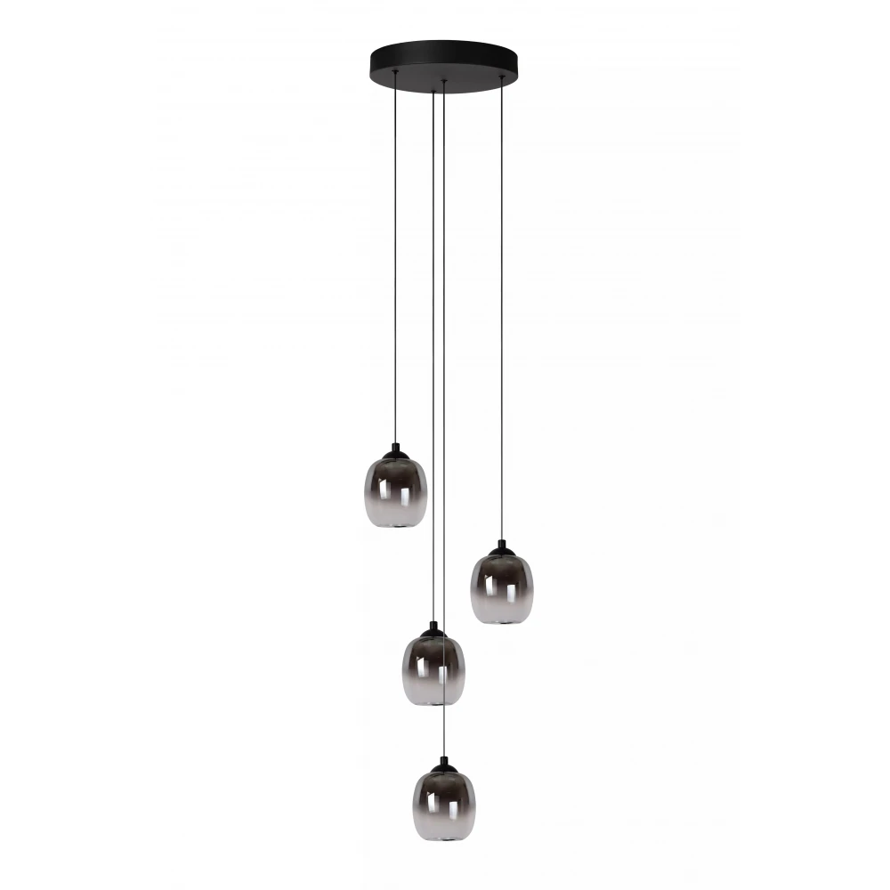 Κρεμαστό φωτιστικό Ø36cm LED Dim. 4x5,2W 3000K Μαύρο TAMINO Lucide