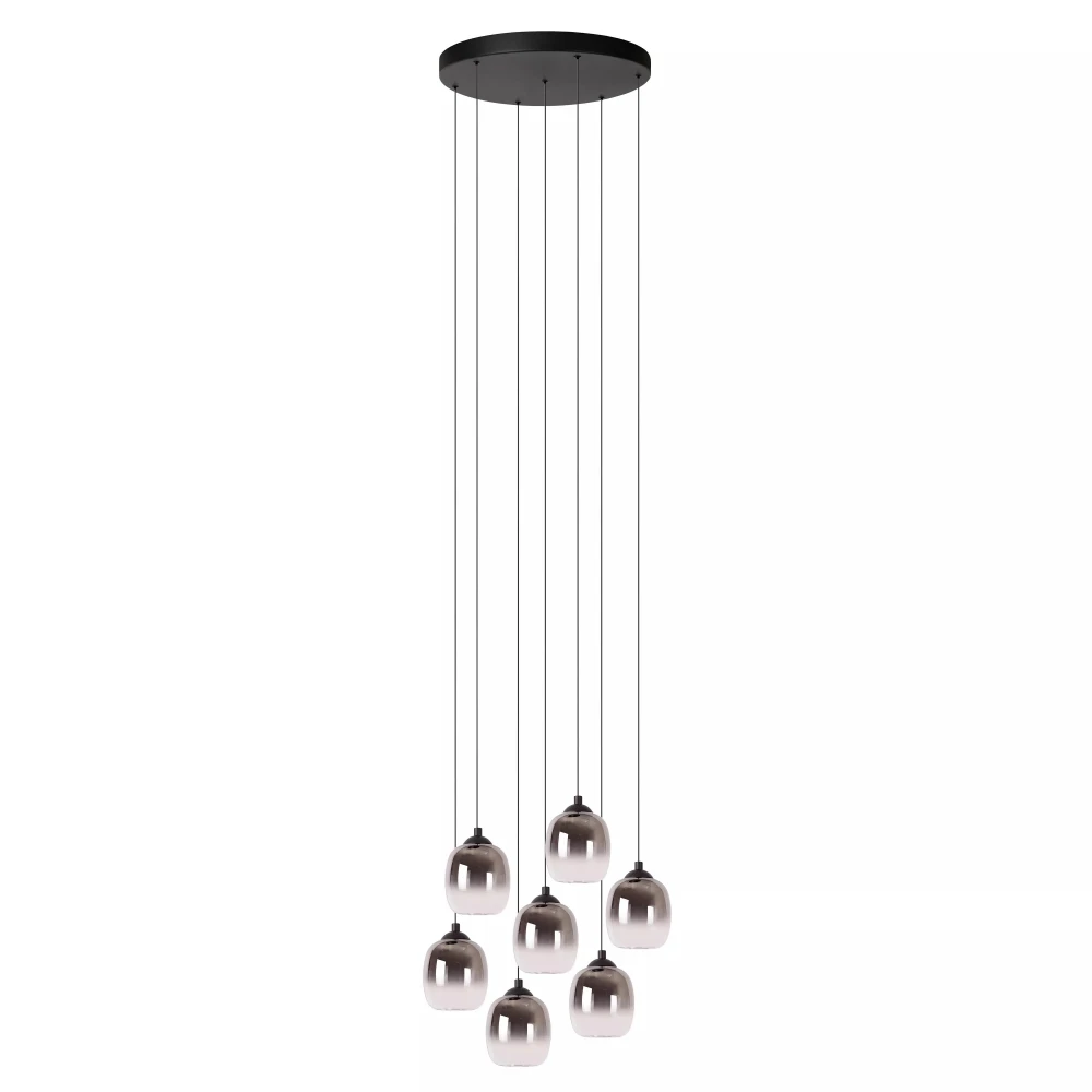 Κρεμαστό φωτιστικό 7x5,3W 3000K Ø52cm Μαύρο TAMINO Lucide