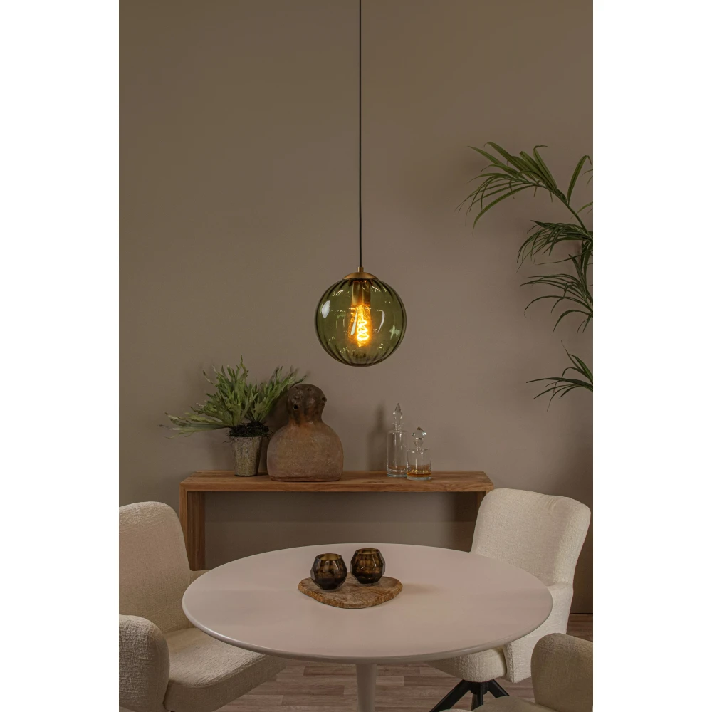 LED Κρεμαστό Φωτιστικό Μονόφωτο Ø25cm 1xE27 Πράσινο MONSARAZ Lucide