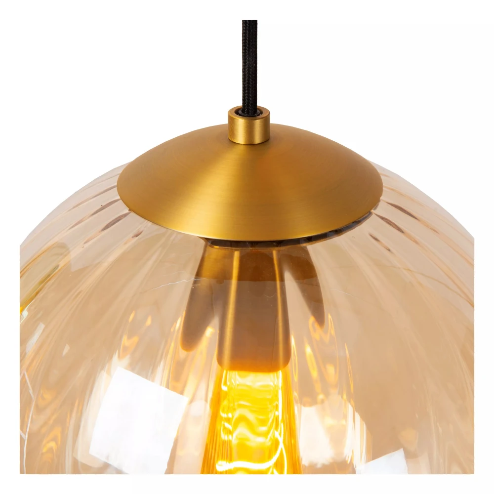 LED Κρεμαστό Φωτιστικό Μονόφωτο Ø25cm 1xE27 Μελί MONSARAZ Lucide