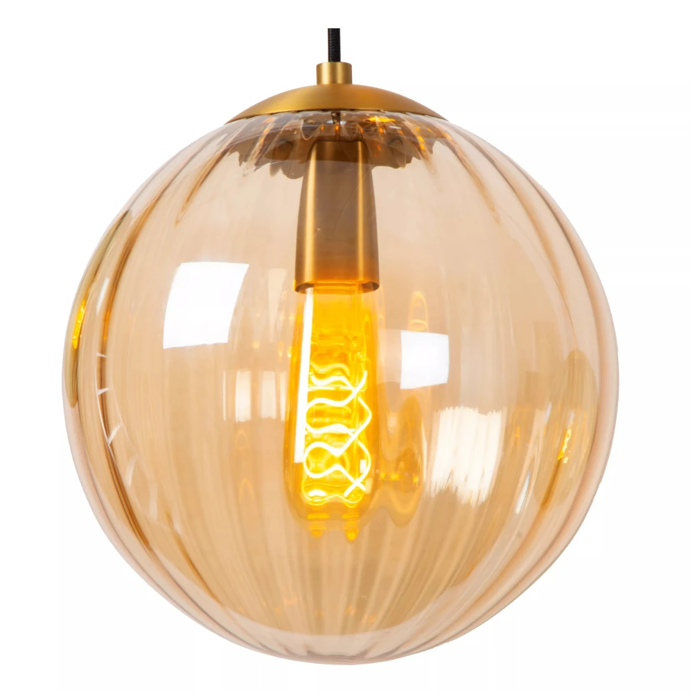 LED Κρεμαστό Φωτιστικό Μονόφωτο Ø25cm 1xE27 Μελί MONSARAZ Lucide