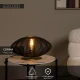 Επιτραπέζιο Φωτιστικό Σε Μαύρο Χρώμα E27 Ø40cm CORINA Lucide