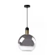 LED Κρεμαστό Φωτιστικό Μονόφωτο Φυμέ Γκρι Ø28cm 1xE27 JULIUS Lucide