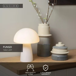 Φωτιστικό Επιτραπέζιο 1xE27 Οπάλ FUNGO Lucide