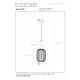 LED Κρεμαστό Φωτιστικό Μονόφωτο Ø20cm 1xE27 Μελί MALOTO Lucide