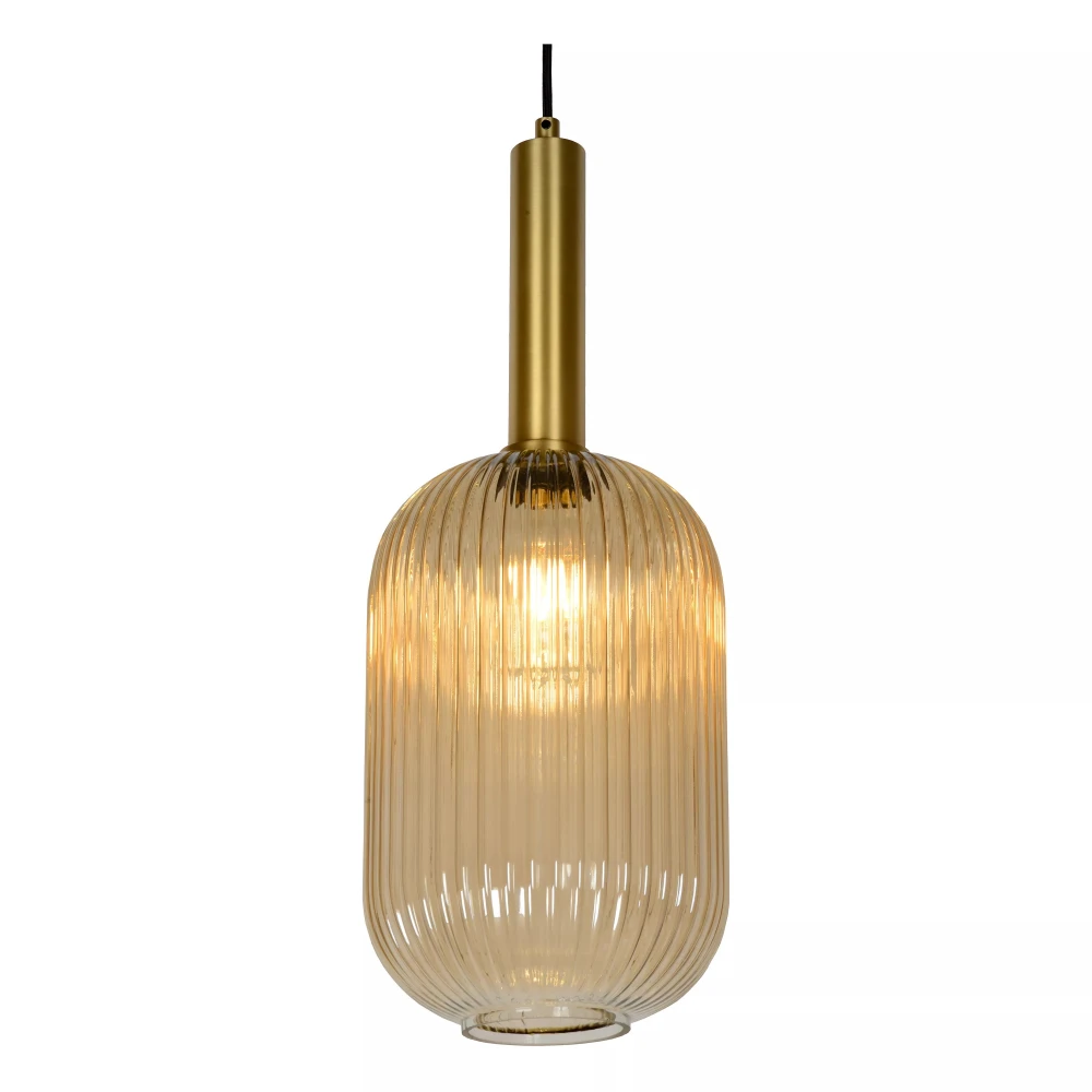 LED Κρεμαστό Φωτιστικό Μονόφωτο Ø20cm 1xE27 Μελί MALOTO Lucide