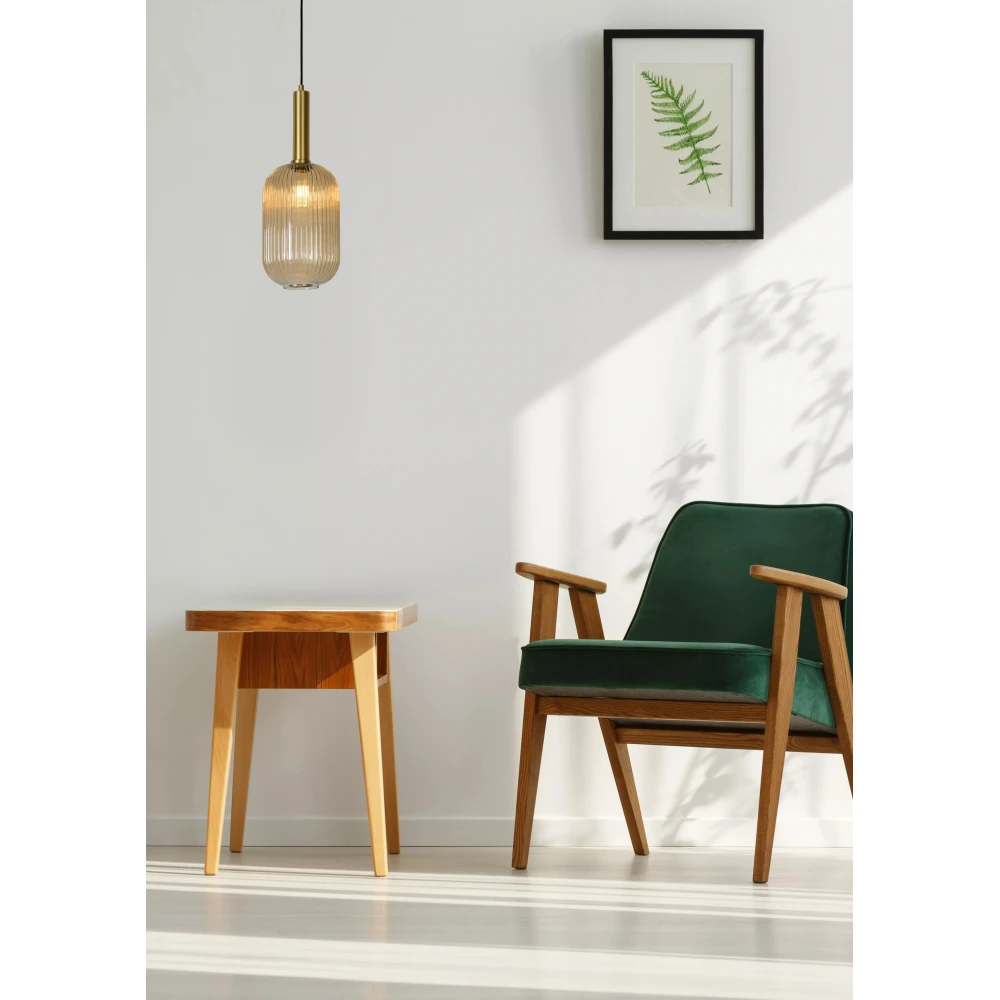 LED Κρεμαστό Φωτιστικό Μονόφωτο Ø20cm 1xE27 Μελί MALOTO Lucide