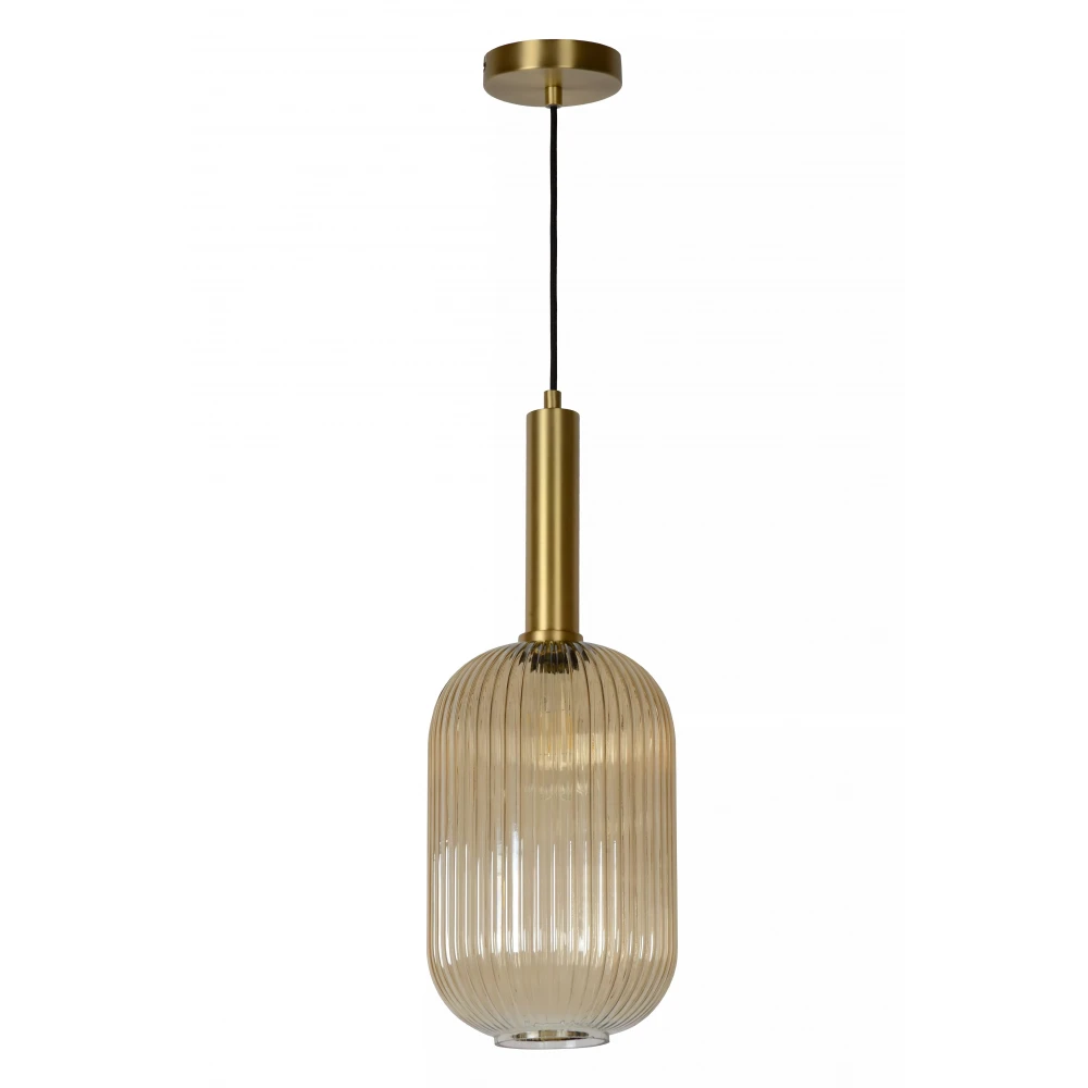 LED Κρεμαστό Φωτιστικό Μονόφωτο Ø20cm 1xE27 Μελί MALOTO Lucide