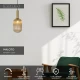 LED Κρεμαστό Φωτιστικό Μονόφωτο Ø20cm 1xE27 Μελί MALOTO Lucide