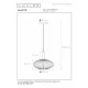 LED Κρεμαστό Φωτιστικό Μονόφωτο Ø30cm 1xE27 Πράσινο MALOTO Lucide