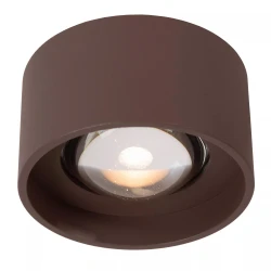 Σποτ Οροφής Ø11cm LED 1x8W 2700K IP54 Rust Brown Lucide LENZ