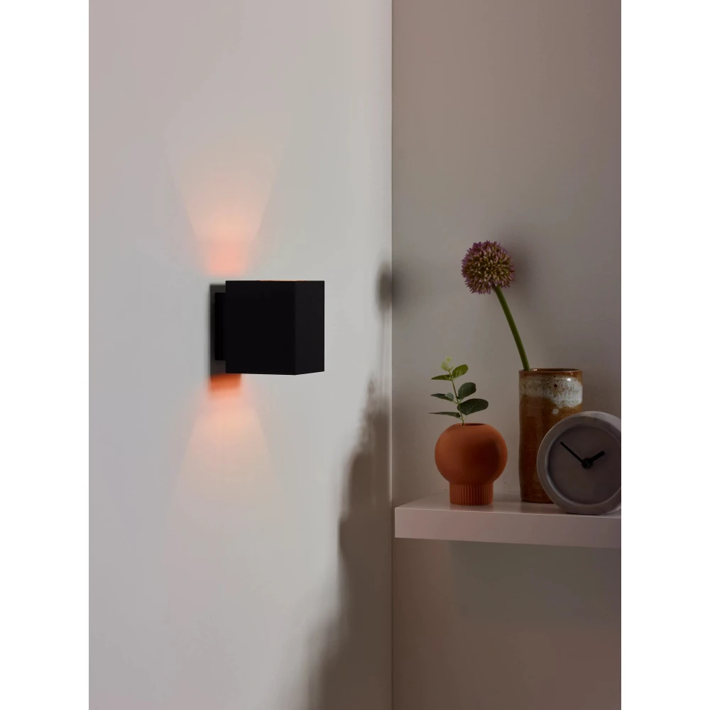 Επιτοίχιο Μαύρο Φωτιστικό Μεταλλικό 1xG9 XERA Lucide