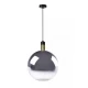LED Κρεμαστό Φωτιστικό Μονόφωτο Φυμέ Γκρι Ø40cm 1xE27 JULIUS Lucide