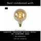 LED Κρεμαστό Φωτιστικό Μονόφωτο Φυμέ Γκρι Ø40cm 1xE27 JULIUS Lucide