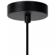 LED Κρεμαστό Φωτιστικό Μονόφωτο Φυμέ Γκρι Ø20cm 1xE27 JULIUS Lucide