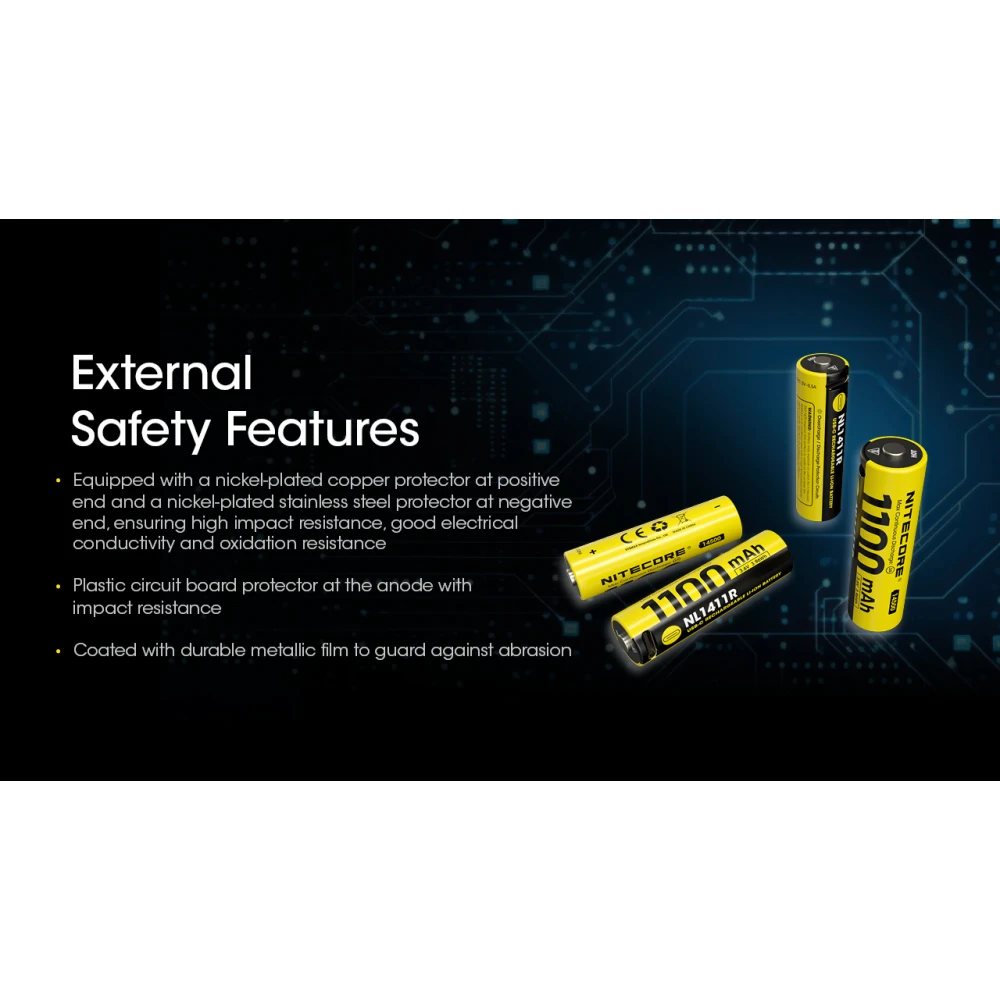 ΜΠΑΤΑΡΙΑ NITECORE NL1411R , 1100mAh