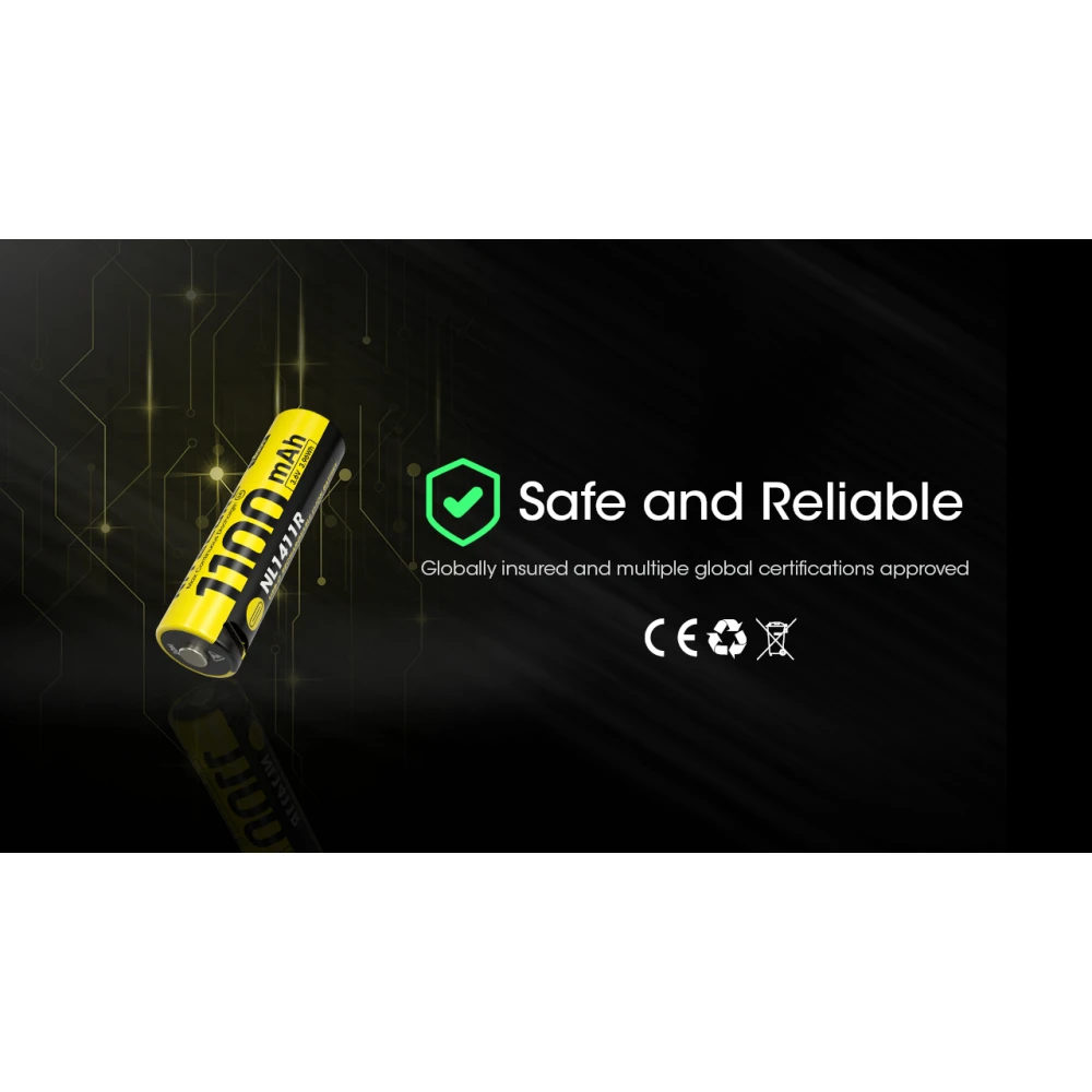 ΜΠΑΤΑΡΙΑ NITECORE NL1411R , 1100mAh