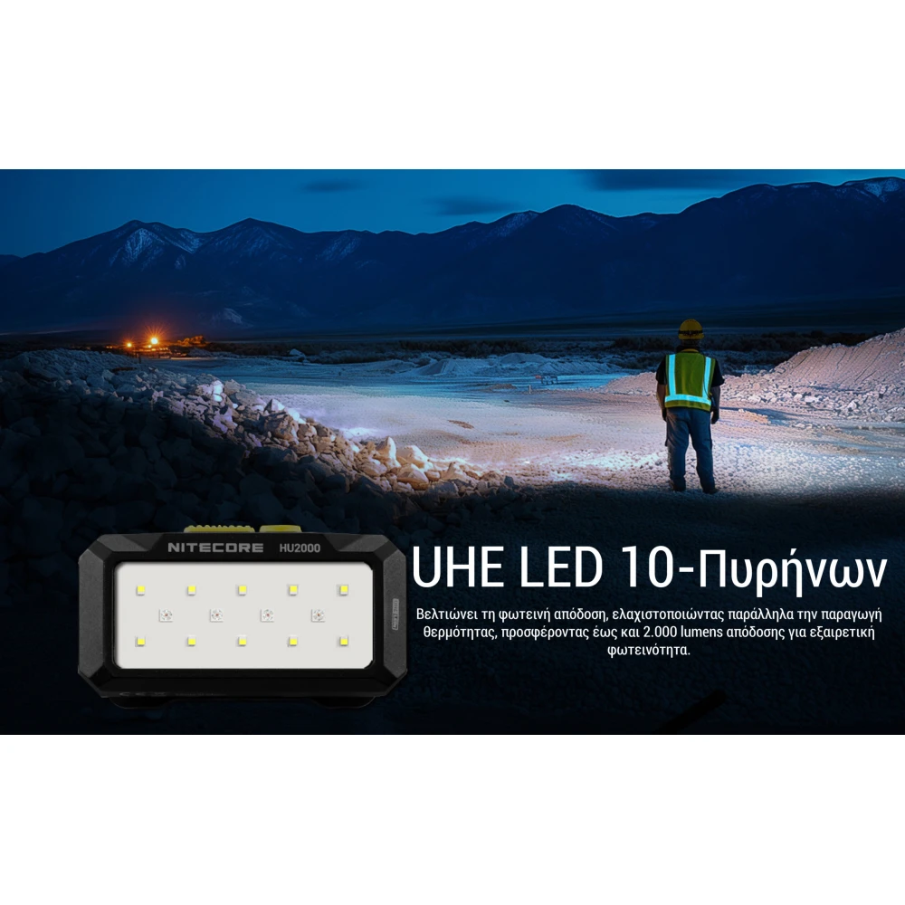 ΦΑΚΟΣ LED NITECORE HEADLAMP HU2000