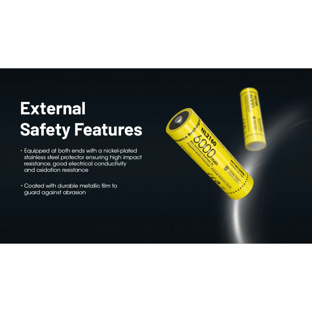ΜΠΑΤΑΡΙΑ NITECORE 21700/ 6000mAh (τιμή τεμαχίου)