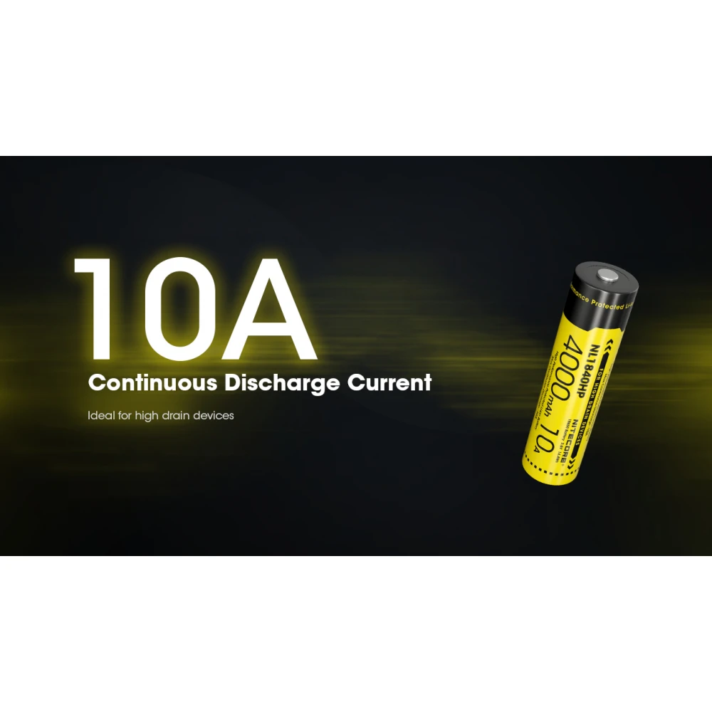 ΜΠΑΤΑΡΙΑ NITECORE 18650 / 4000mAh (τιμή τεμαχίου), NL1840HP