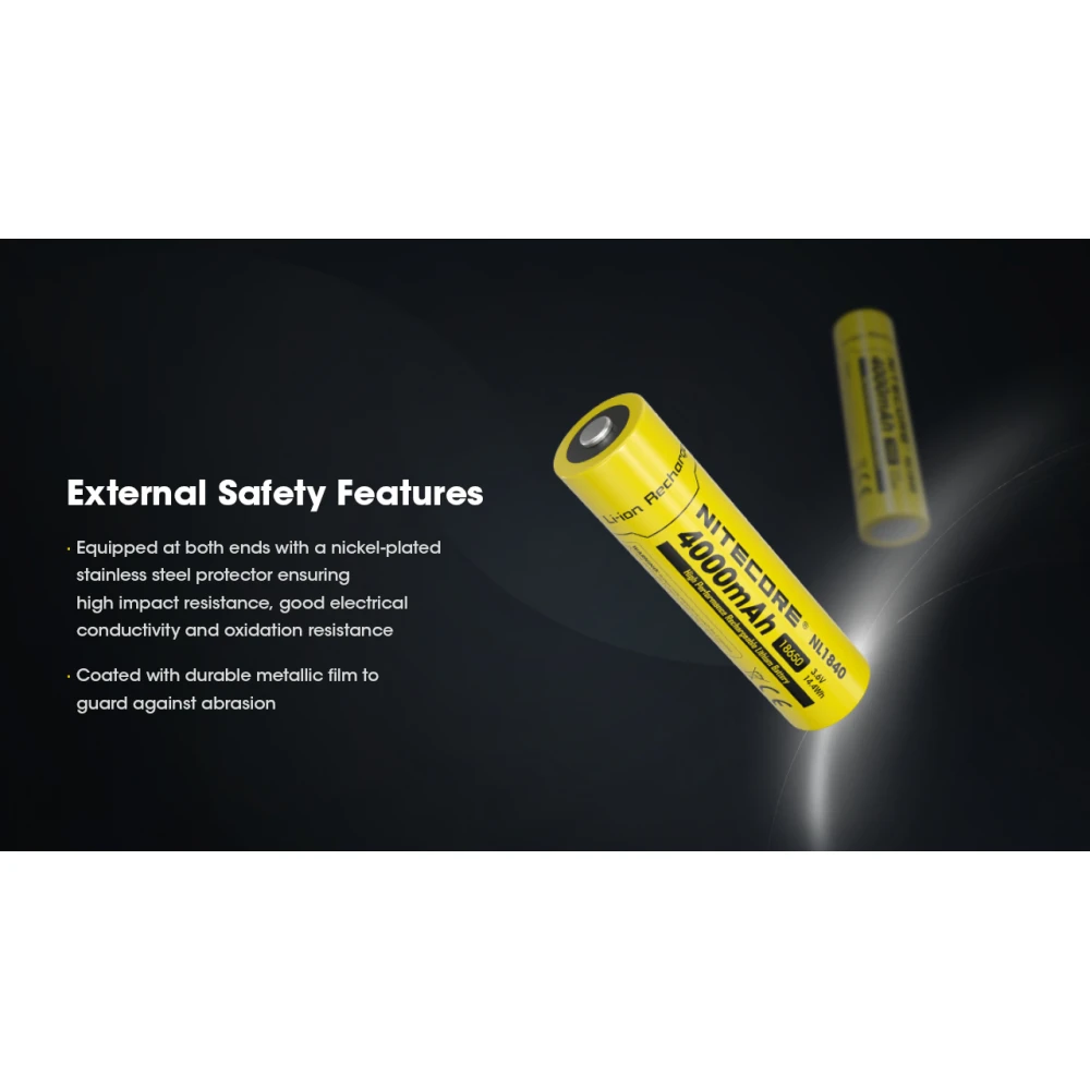 ΜΠΑΤΑΡΙΑ NITECORE 18650 / 4000mAh (τιμή τεμαχίου), NL1840