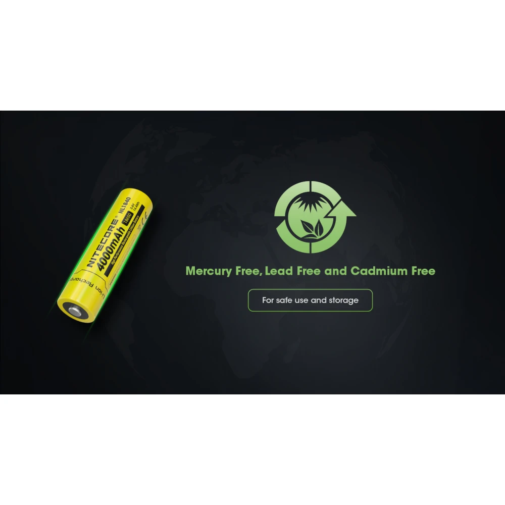 ΜΠΑΤΑΡΙΑ NITECORE 18650 / 4000mAh (τιμή τεμαχίου), NL1840