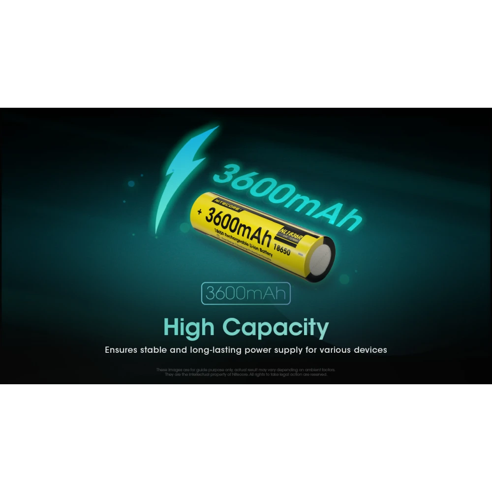 ΜΠΑΤΑΡΙΑ NITECORE 18650 / 3600mAh (τιμή τεμαχίου), NL1836R