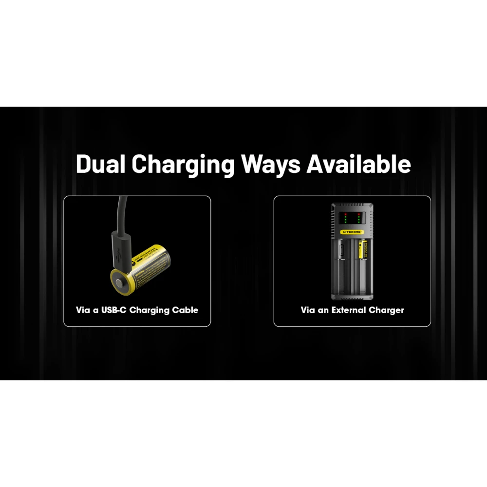 ΜΠΑΤΑΡΙΑ NITECORE RCR123A / 950mAh USB-C (τιμή τεμαχίου)