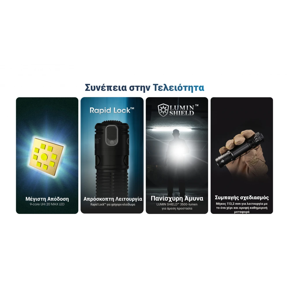 ΦΑΚΟΣ LED NITECORE EDC31, 3500Lumens, UHi LED