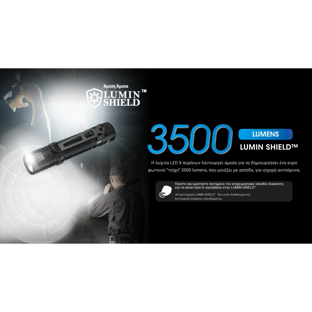 ΦΑΚΟΣ LED NITECORE EDC31, 3500Lumens, UHi LED