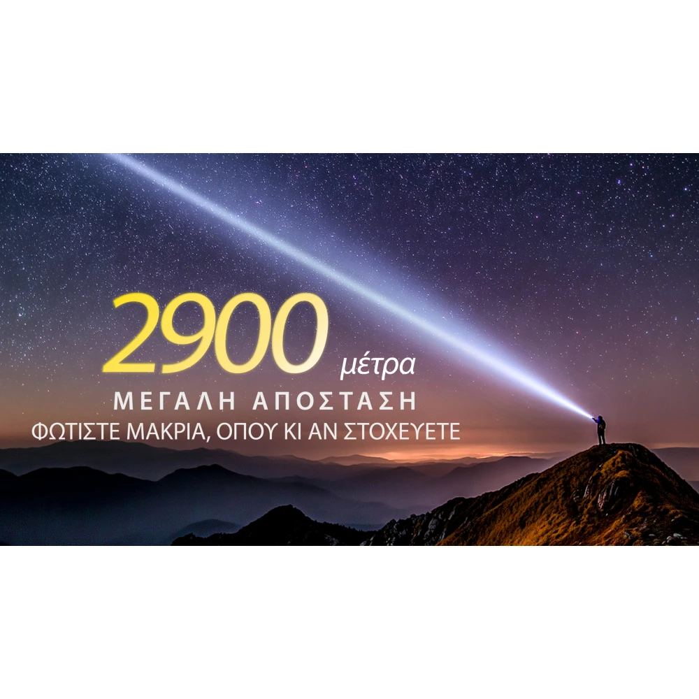 ΦΑΚΟΣ LED NITECORE PRECISE P40, Ultra long throw , 2900m