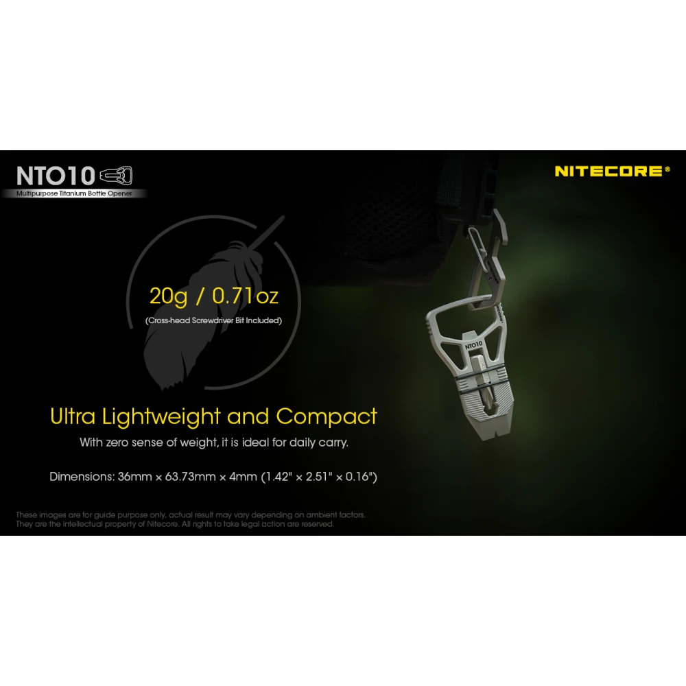 ΑΝΟΙΧΤΗΡΙ TITANIOY NITECORE NTO10, Πολυχρηστικό εργαλείο