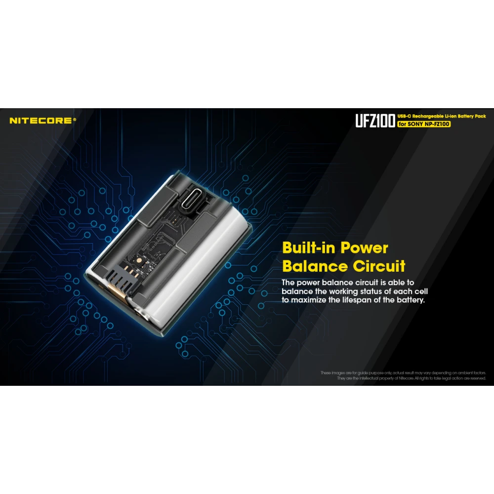 ΜΠΑΤΑΡΙΑ NITECORE for SONY UFZ-100, 7.2V , 2250mAh, 16.2Wh
