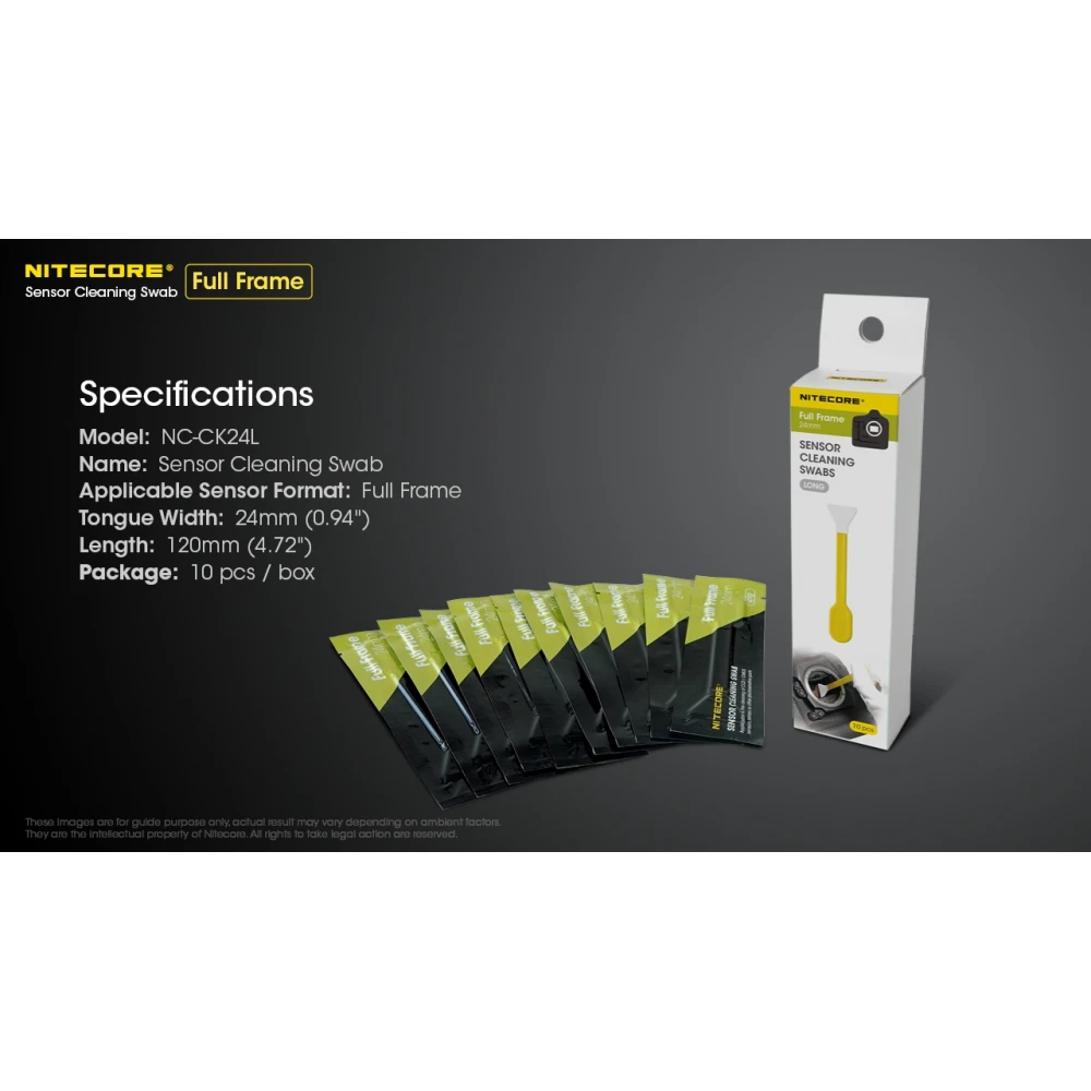 SENSOR CLEANING SWABS, 24mm, Full Frame