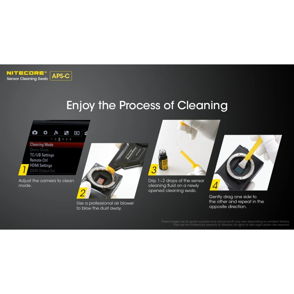SENSOR CLEANING SWABS, Long 16mm, APS-C