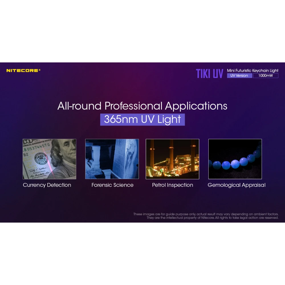 ΦΑΚΟΣ LED NITECORE TIKI UV,  1000 mW